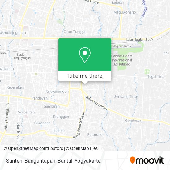 Sunten, Banguntapan, Bantul map