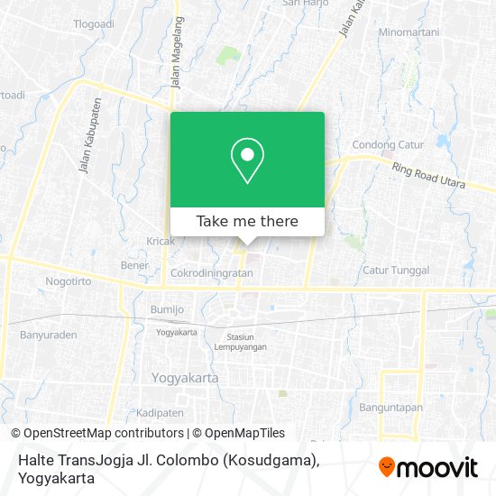 Halte TransJogja Jl. Colombo (Kosudgama) map