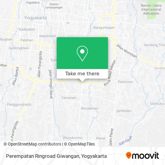 Perempatan Ringroad Giwangan map