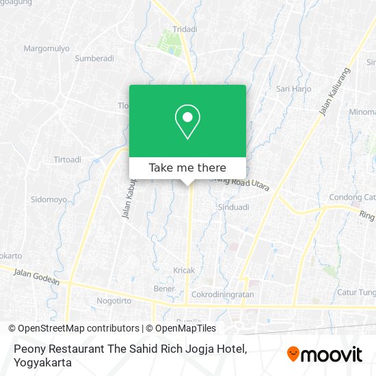 Peony Restaurant The Sahid Rich Jogja Hotel map