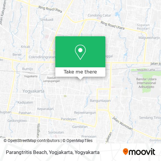 Parangtritis Beach, Yogjakarta map