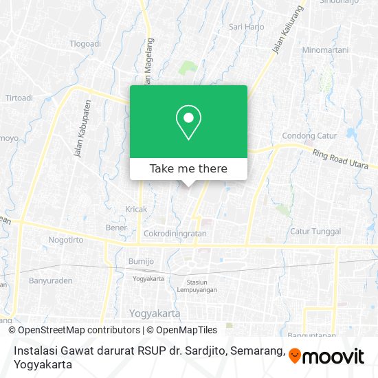 Instalasi Gawat darurat RSUP dr. Sardjito, Semarang map