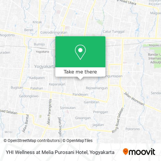 YHI Wellness at Melia Purosani Hotel map