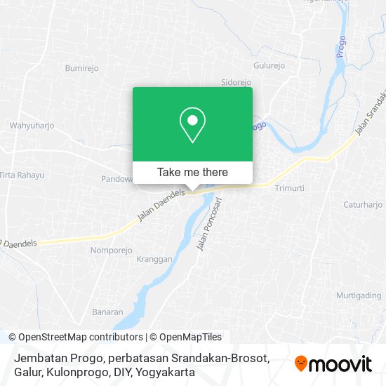 Jembatan Progo, perbatasan Srandakan-Brosot, Galur, Kulonprogo, DIY map