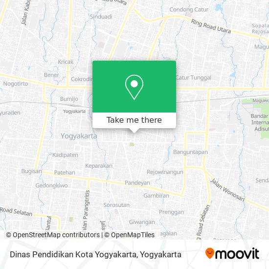 Dinas Pendidikan Kota Yogyakarta map