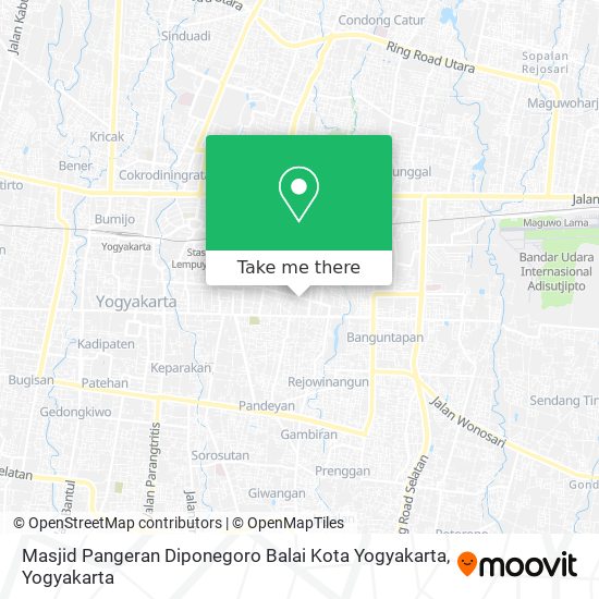 Masjid Pangeran Diponegoro Balai Kota Yogyakarta map