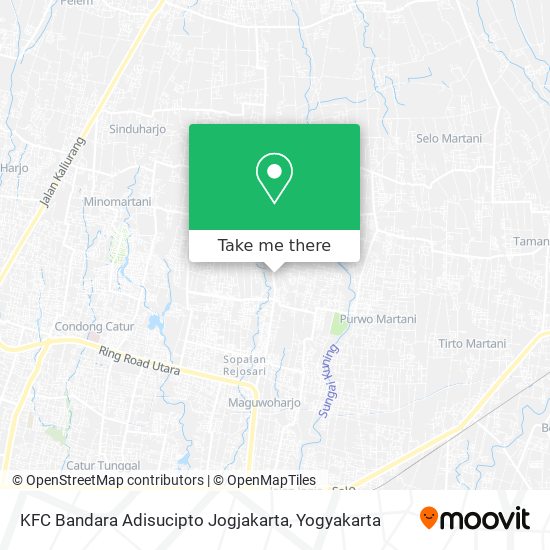 KFC Bandara Adisucipto Jogjakarta map