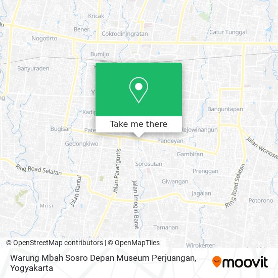 Warung Mbah Sosro Depan Museum Perjuangan map