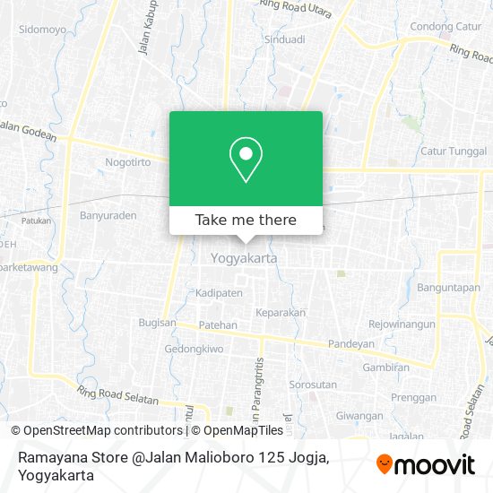 Ramayana Store @Jalan Malioboro 125 Jogja map