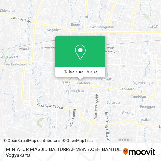 MINIATUR MASJID BAITURRAHMAN ACEH BANTUL map