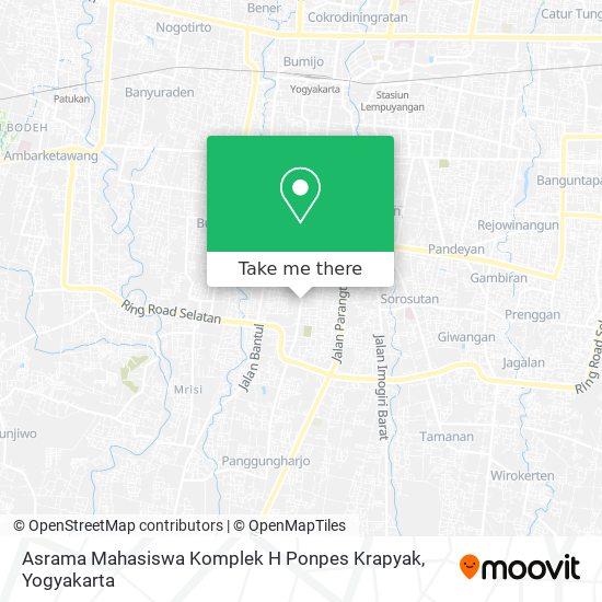 Asrama Mahasiswa Komplek H Ponpes Krapyak map