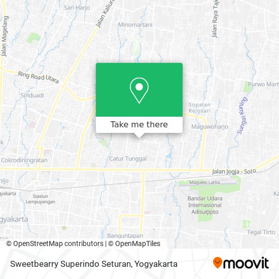 Sweetbearry Superindo Seturan map