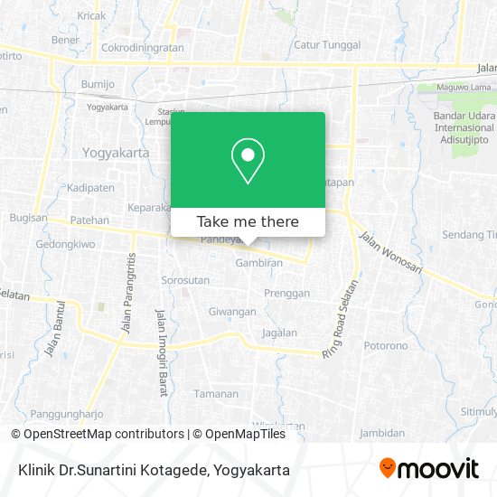 Klinik Dr.Sunartini Kotagede map