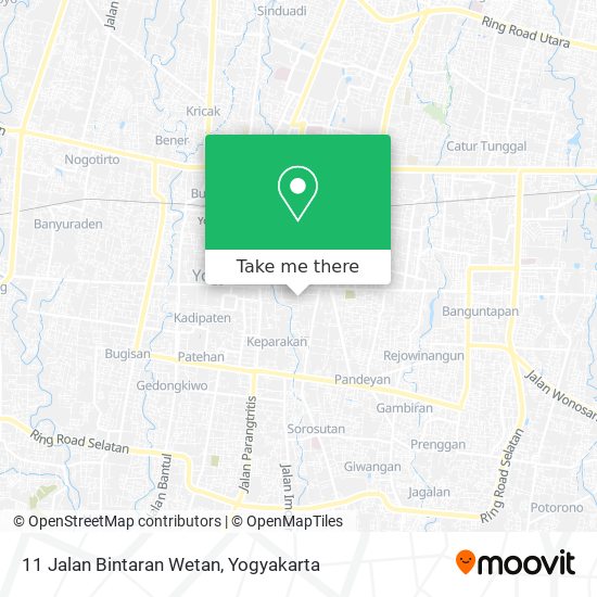 11 Jalan Bintaran Wetan map