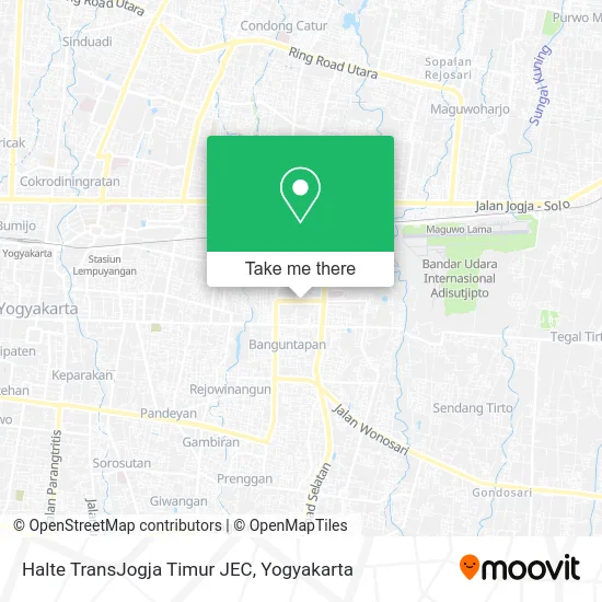 Halte TransJogja Timur JEC map