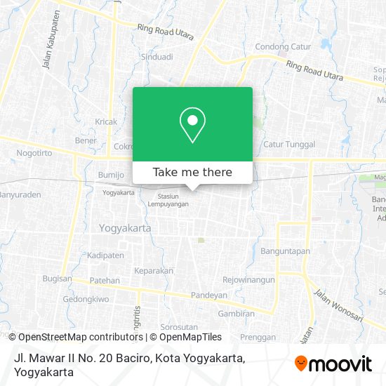 Jl. Mawar II No. 20 Baciro, Kota Yogyakarta map