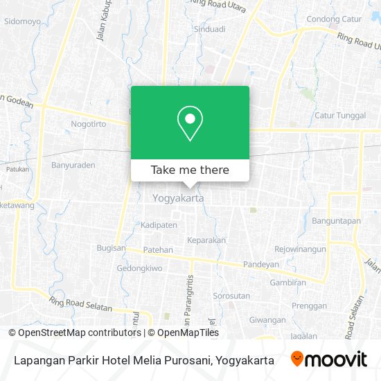 Lapangan Parkir Hotel Melia Purosani map