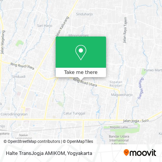 Halte TransJogja AMIKOM map