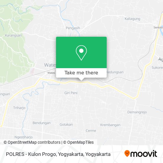 POLRES - Kulon Progo, Yogyakarta map