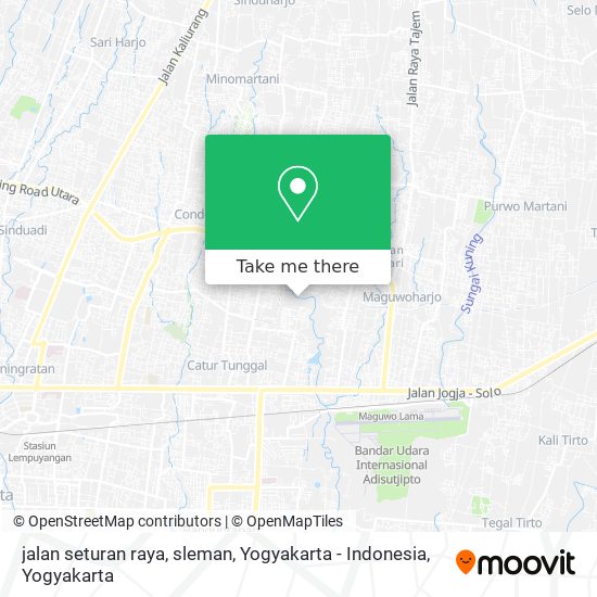 jalan seturan raya, sleman, Yogyakarta - Indonesia map