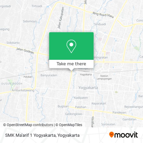 SMK Ma'arif 1 Yogyakarta map