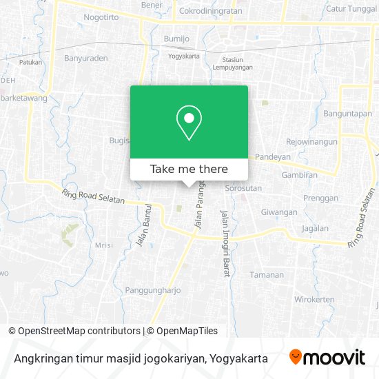 Angkringan timur masjid jogokariyan map