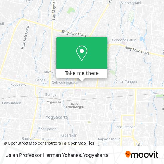 Jalan Professor Herman Yohanes map