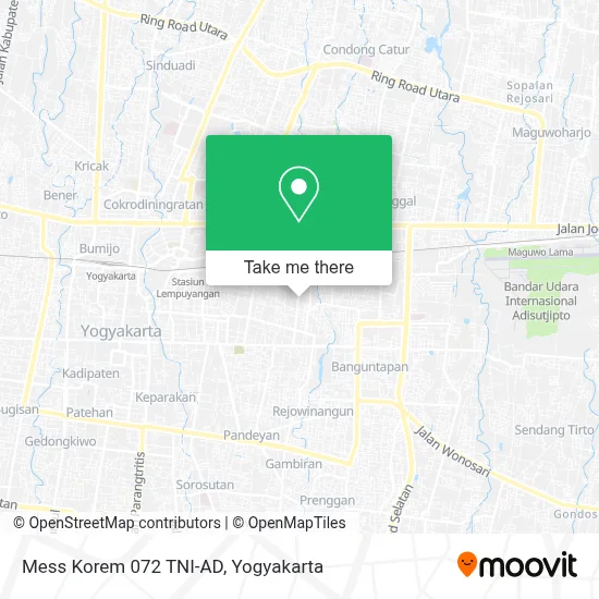 Mess Korem 072 TNI-AD map