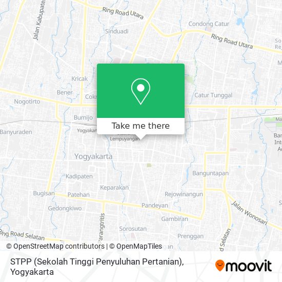 STPP (Sekolah Tinggi Penyuluhan Pertanian) map