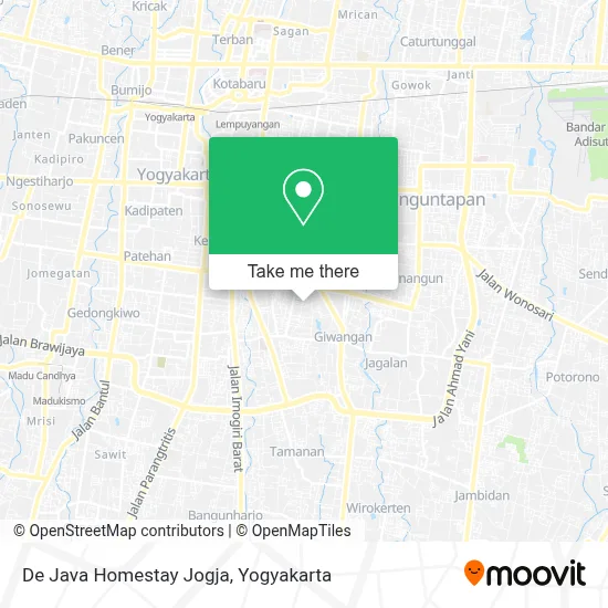 De Java Homestay Jogja map