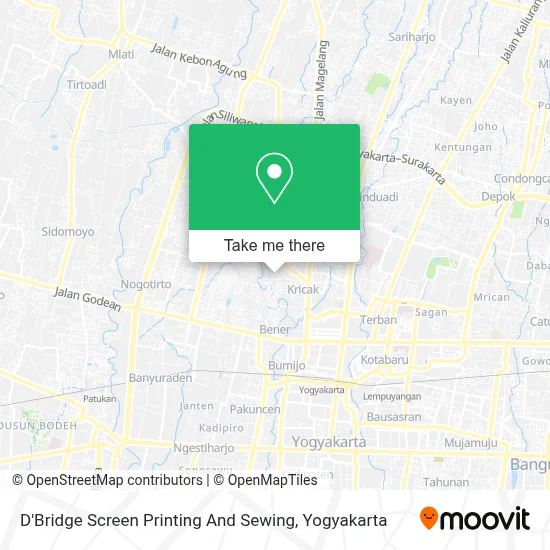 D'Bridge Screen Printing And Sewing map