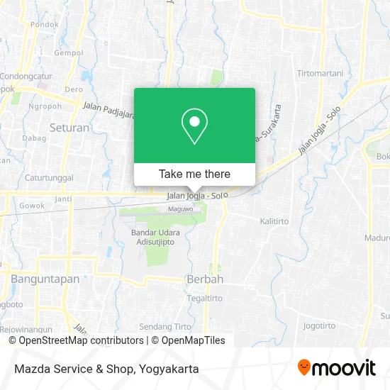 Mazda Service & Shop map
