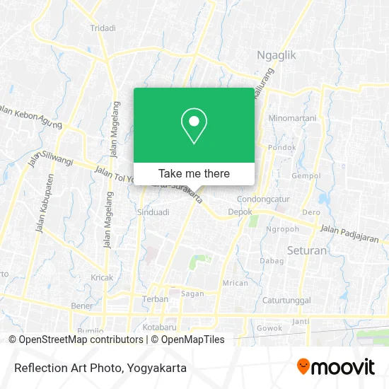 Reflection Art Photo map