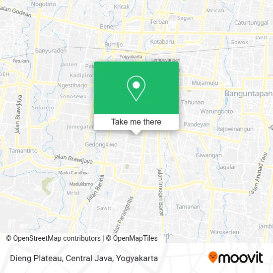Dieng Plateau, Central Java map