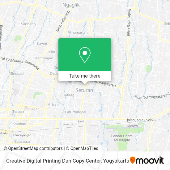Creative Digital Printing Dan Copy Center map