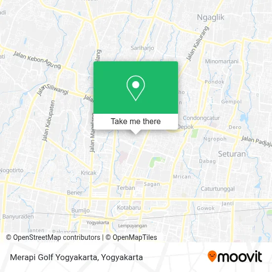 Merapi Golf Yogyakarta map
