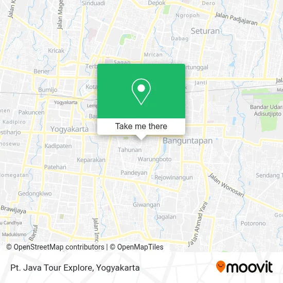Pt. Java Tour Explore map