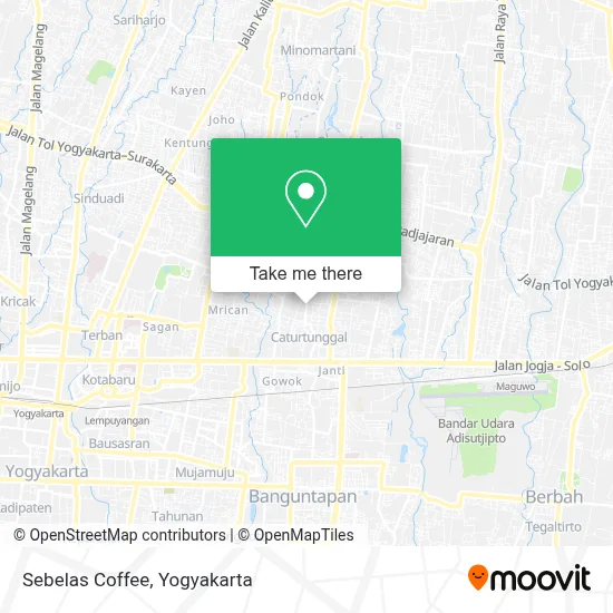 Sebelas Coffee map