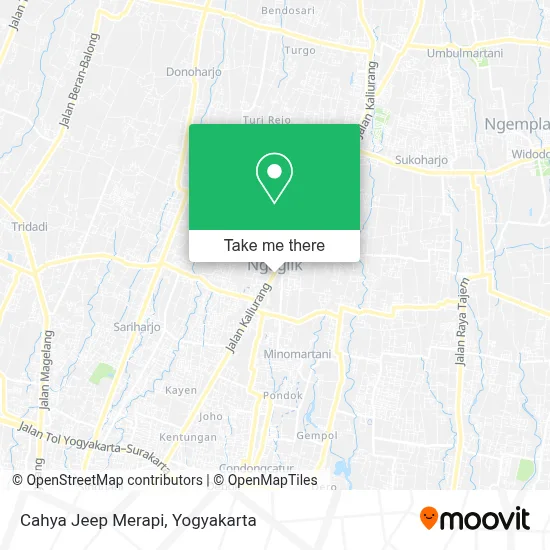 Cahya Jeep Merapi map