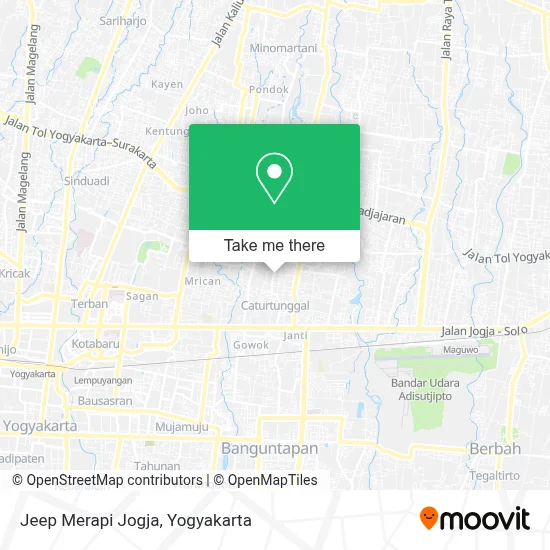 Jeep Merapi Jogja map
