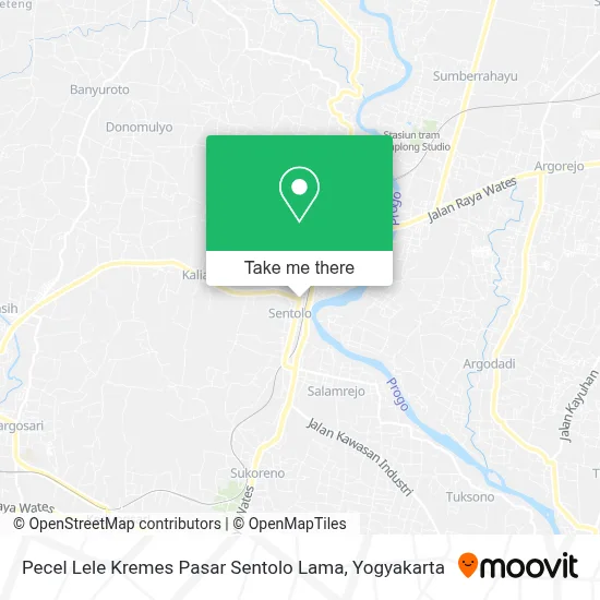 Pecel Lele Kremes Pasar Sentolo Lama map