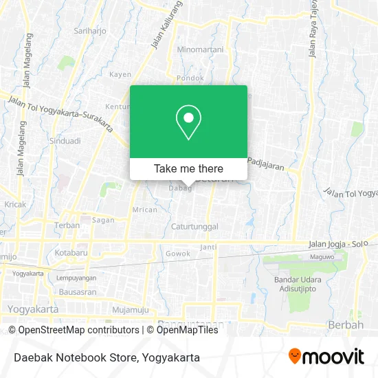 Daebak Notebook Store map