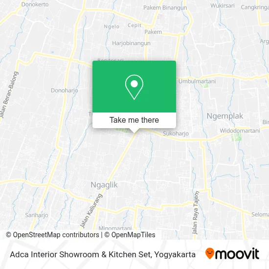 Adca Interior Showroom & Kitchen Set map