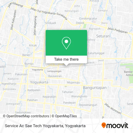Service Ac Sae Tech Yogyakarta map