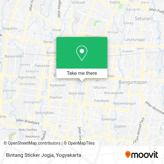 Bintang Sticker Jogja map