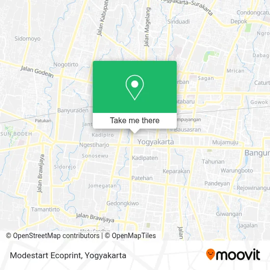 Modestart Ecoprint map