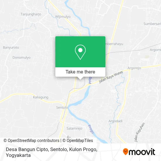 Desa Bangun Cipto, Sentolo, Kulon Progo map