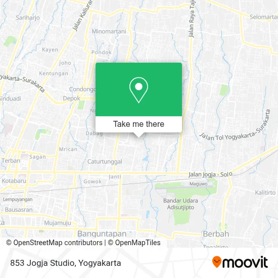 853 Jogja Studio map