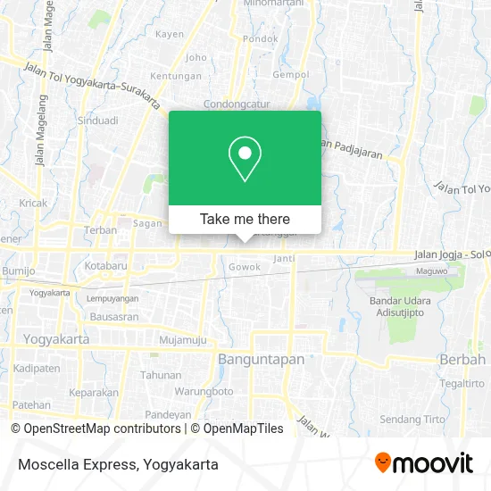 Moscella Express map
