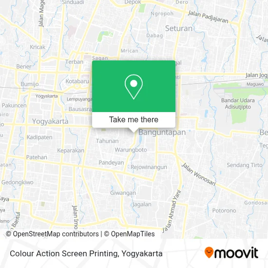 Colour Action Screen Printing map